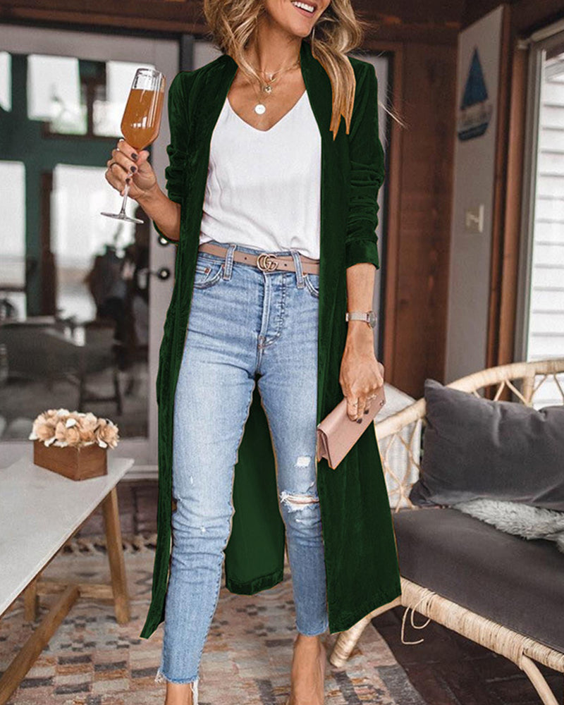 Leonie | Vielseitige lange Strickjacke