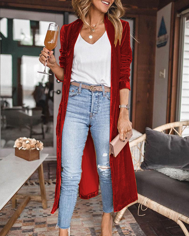 Leonie | Vielseitige lange Strickjacke