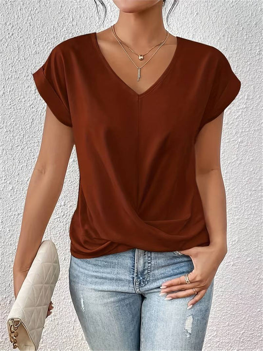 Lia | Comfortabel casual Top met korte mouwen