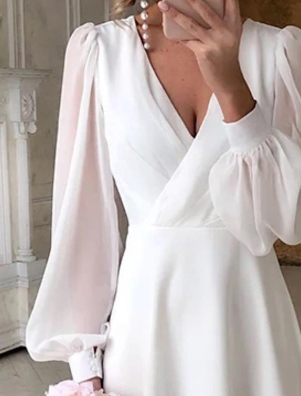 Lisa | Elegantes Midi-Hochzeitskleid