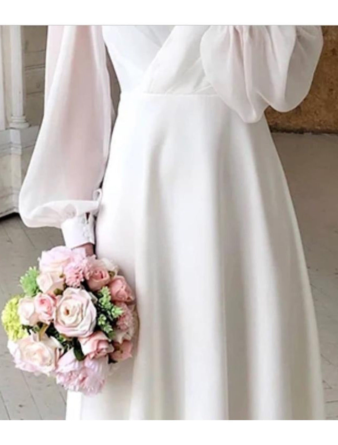 Lisa | Elegante abito da sposa midi
