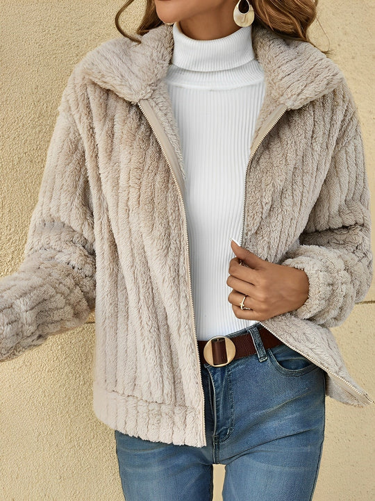 Lisa | Elegant soft and comfortable cozy teddy coat