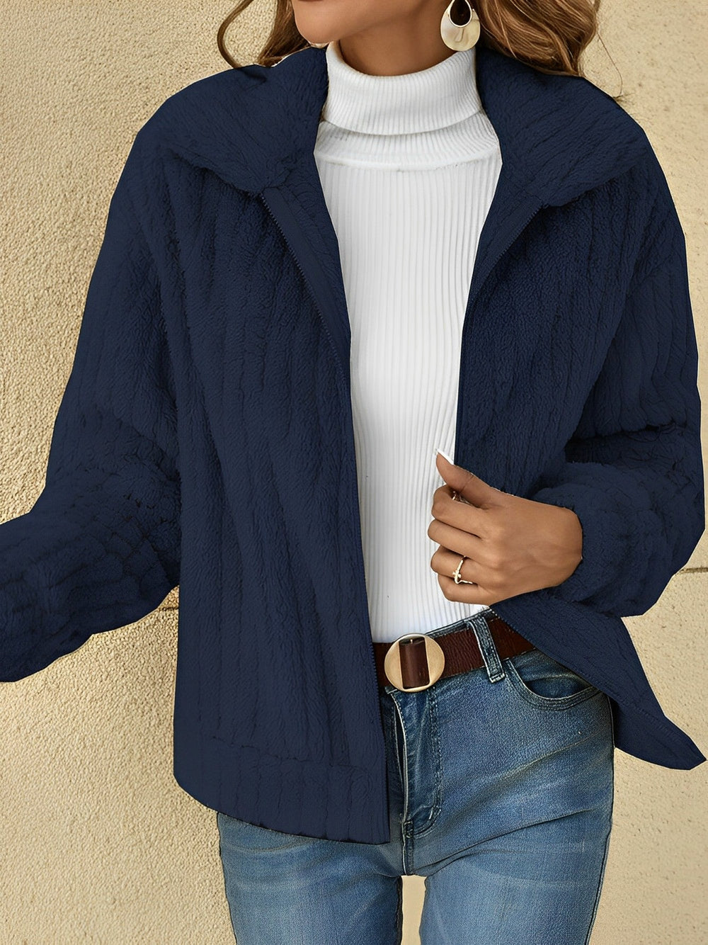 Lisa | Elegante weiche und bequeme gemütliche Teddyjacke