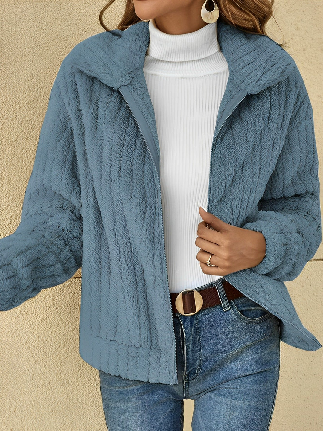 Lisa | Elegant soft and comfortable cozy teddy coat