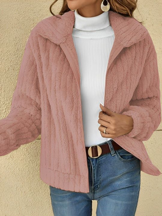 Lisa | Elegant soft and comfortable cozy teddy coat