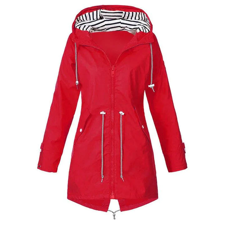 Lisa | Winddichte Regenjacke mit Kapuze