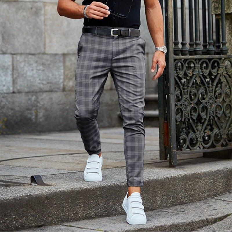 Thomas - Pantaloni Slim-Fit Classici a Quadri