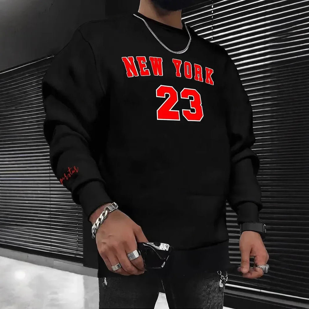 Luke | Tight print sweatshirt