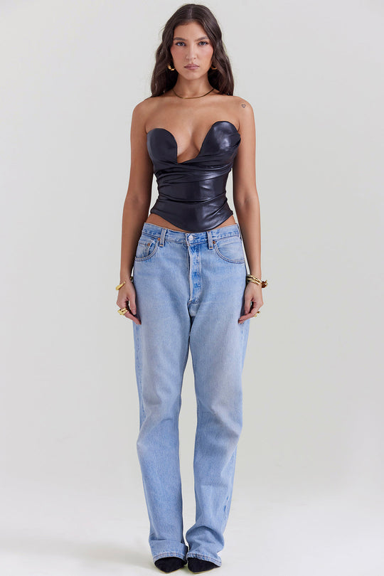 Noa | Corsetto in pelle vegana