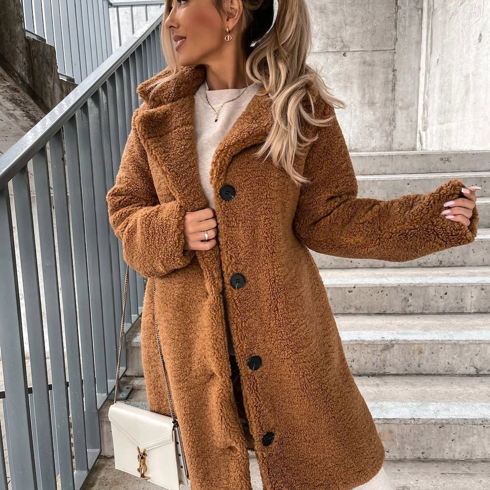 Mandy | Warme Teddyjacke elegante und gemütliche Jacke