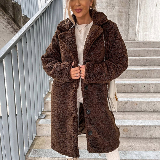 Mandy | Warm teddy coat elegant and cozy coat