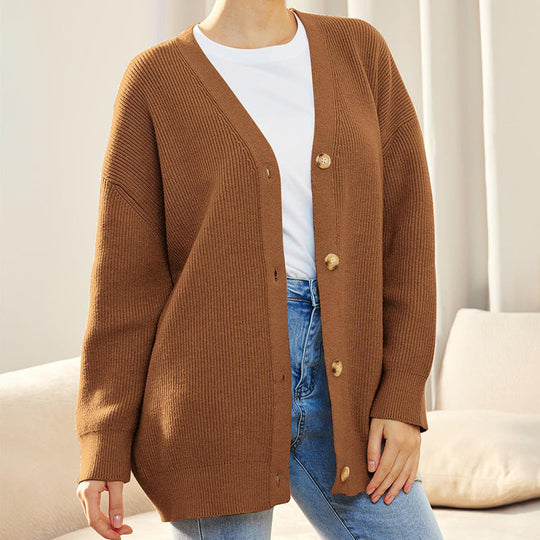 Manuela | Gilet casual lungo con chiusura a bottoni