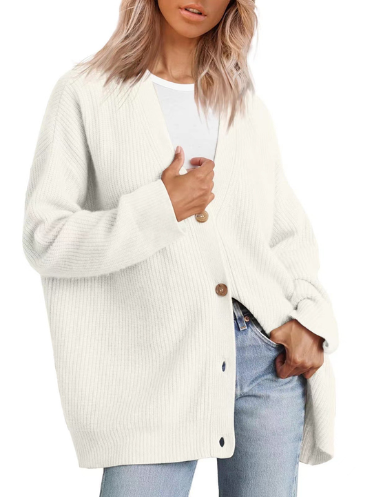 Manuela | Gilet casual lungo con chiusura a bottoni
