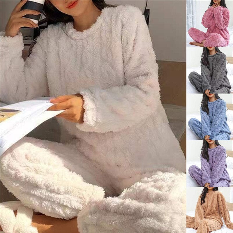Maria | Weicher Fleece-Pyjama-Set