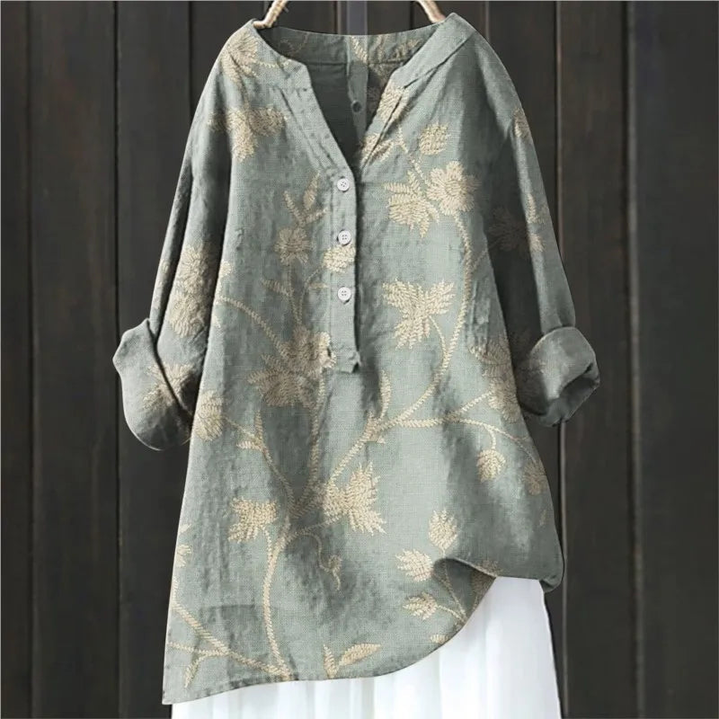 Marie | Plus Size Floral Summer Blouse