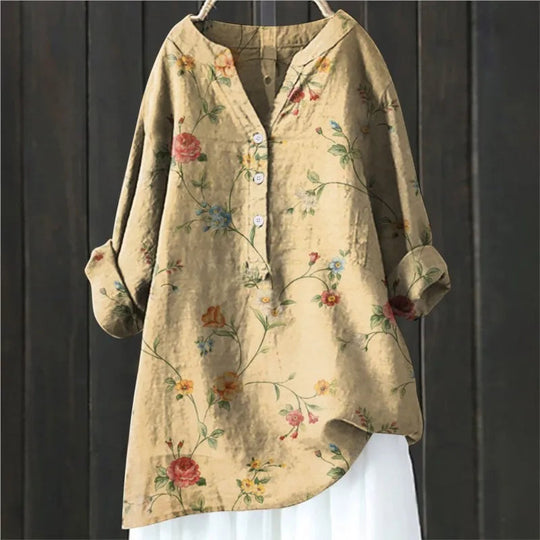 Marie | Plus Size Floral Summer Blouse