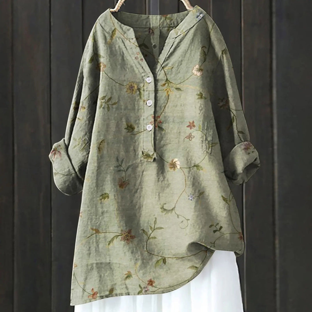 Marie | Plus Size Floral Summer Blouse