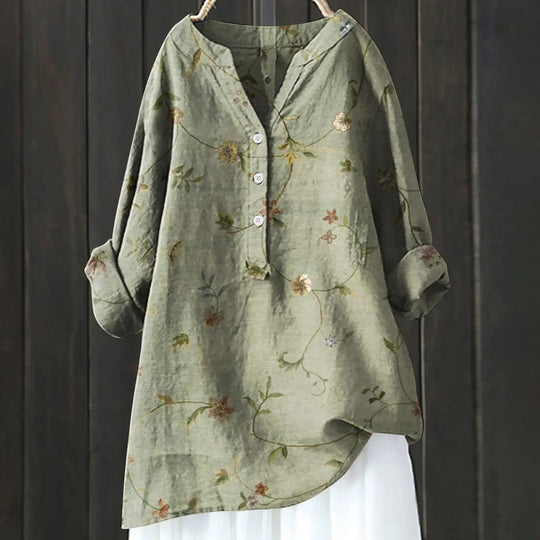 Marie | Plus Size Floral Summer Blouse