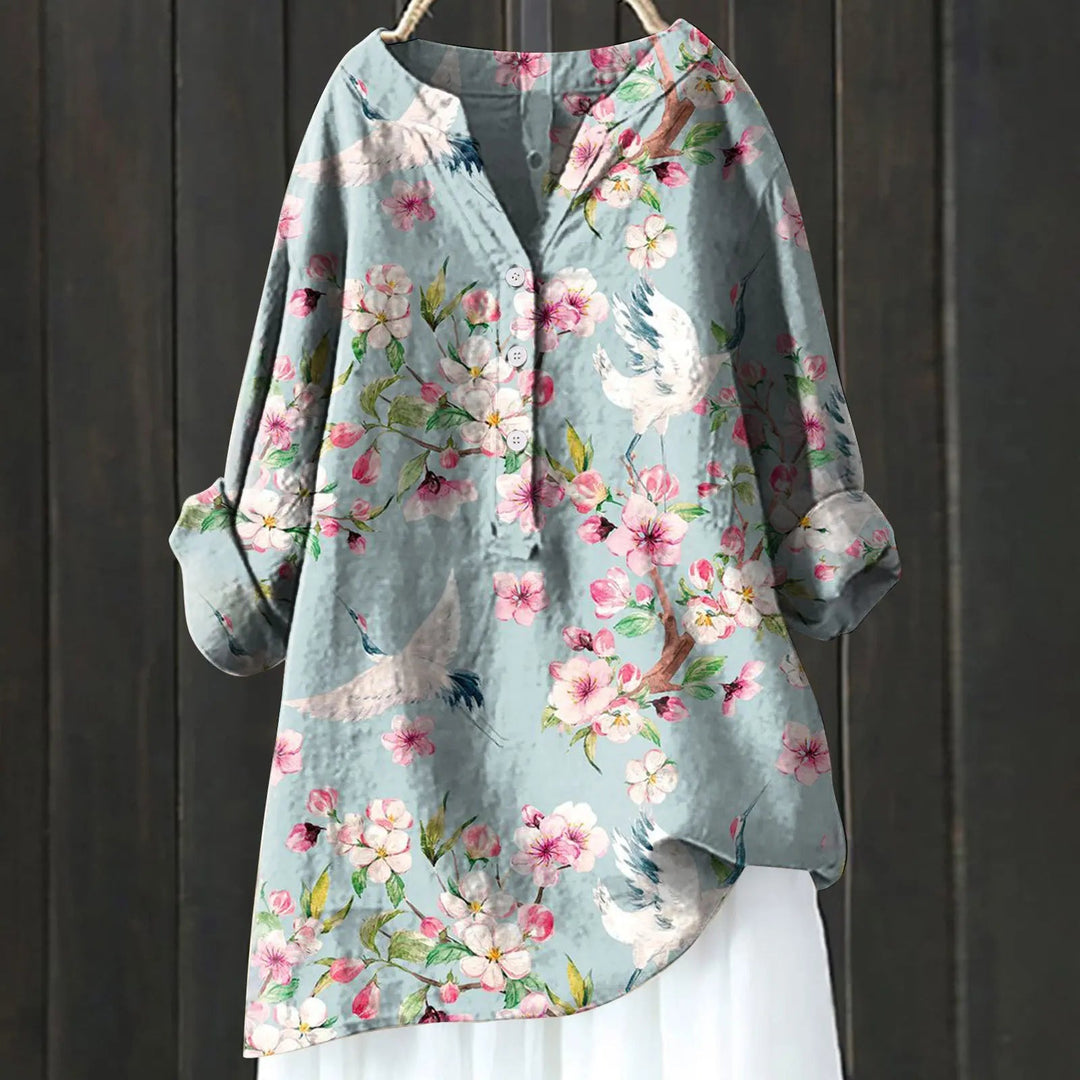 Marie | Plus Size Floral Summer Blouse