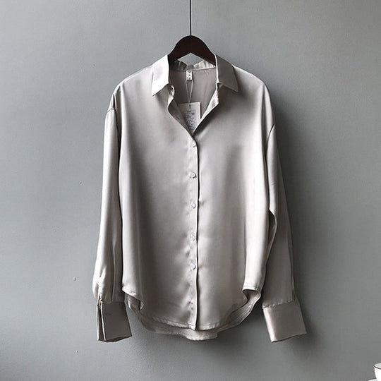 Marie | Seidenbluse Vintage Bluse aus 100% Seide