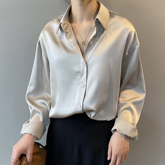 Marie | Seidenbluse Vintage Bluse aus 100% Seide