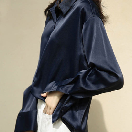 Marie | Seidenbluse Vintage Bluse aus 100% Seide