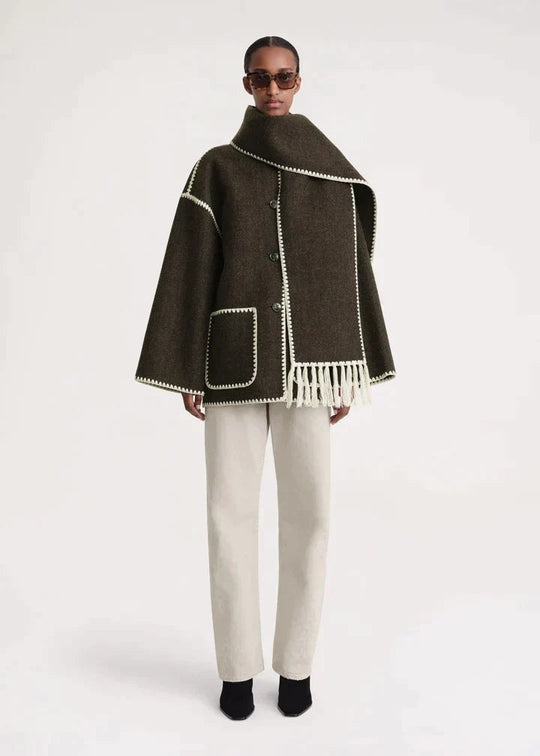 Marina | Giacca elegante e confortevole con sciarpa