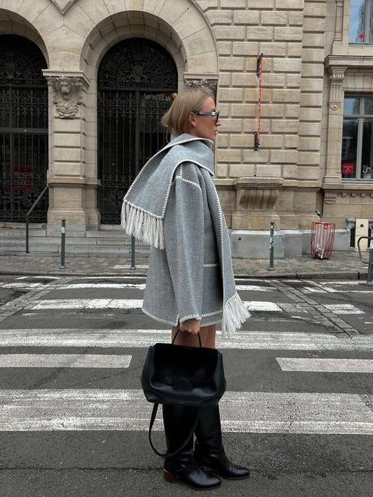 Marina | Giacca elegante e confortevole con sciarpa