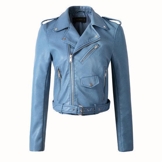 Marina | Classic biker jacket with zipper