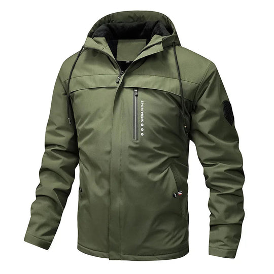 Mario | Sporty fleece padded jacket with hood
