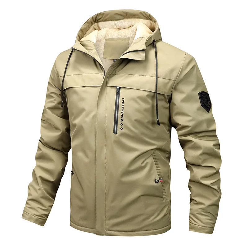 Mario | Sporty fleece padded jacket with hood