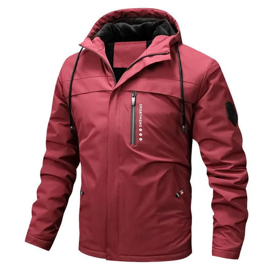 Mario | Sporty fleece padded jacket with hood