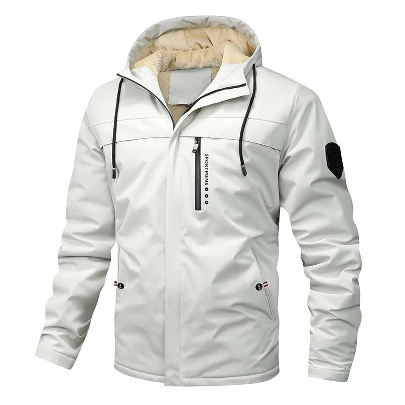 Mario | Sporty fleece padded jacket with hood
