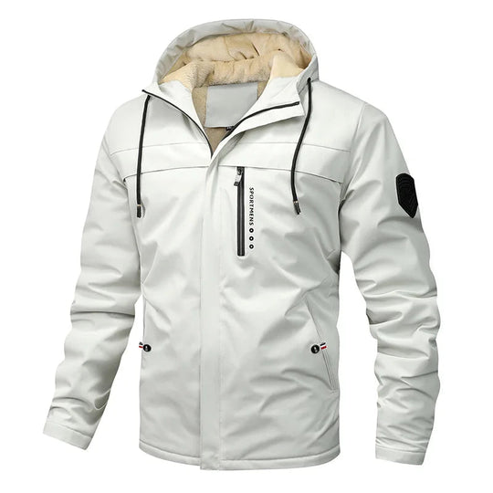 Mario | Sporty fleece padded jacket with hood