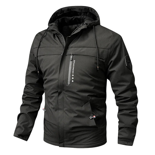 Mario | Sporty fleece padded jacket with hood