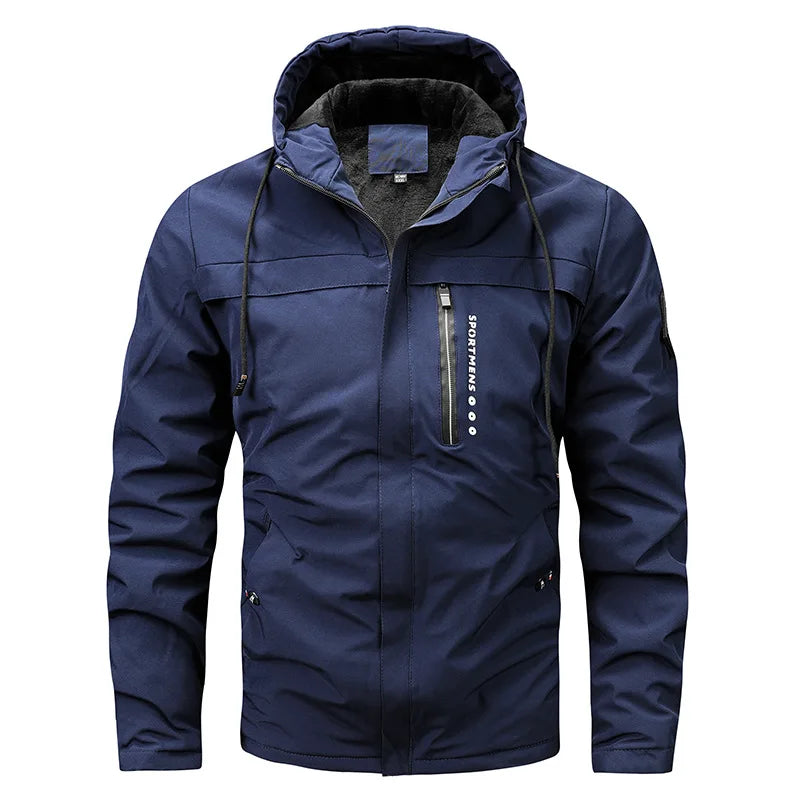 Mario | Sporty fleece padded jacket with hood