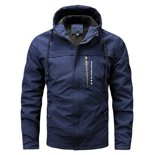 Mario | Sporty fleece padded jacket with hood