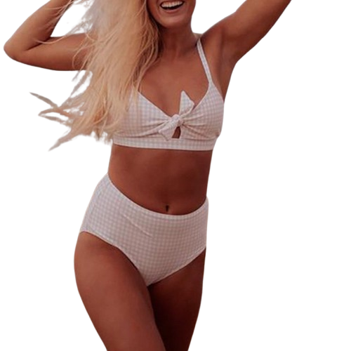 Martina | Stark beschichtetes Bikini-Set mit Knoten