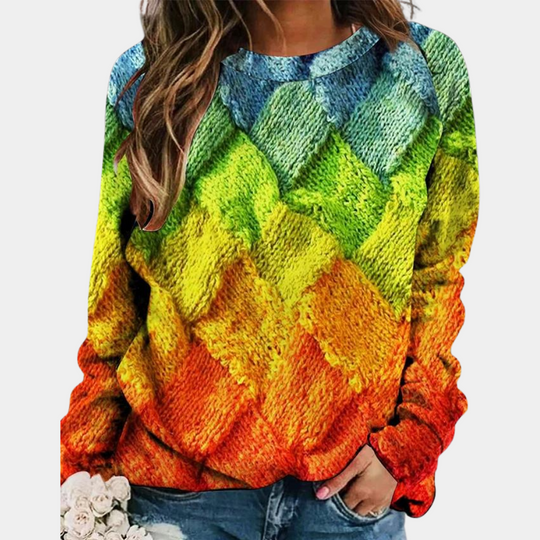 Martina | bunter und atmungsaktiver Pullover