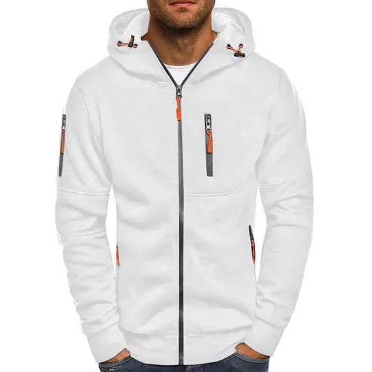 Sportieve heren hoodie Rik met ritssluiting, ideaal voor dagelijks gebruik en buitenactiviteiten.
