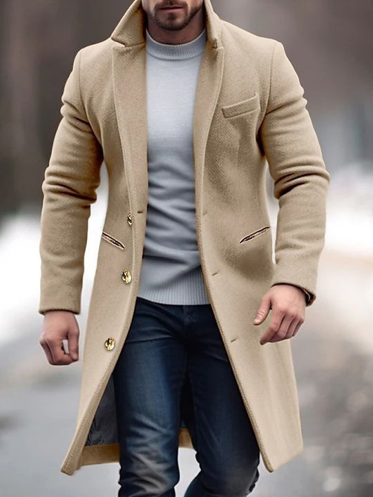 Marcus | Giacca Classica da Uomo con Bottoni | Grigio Pietra