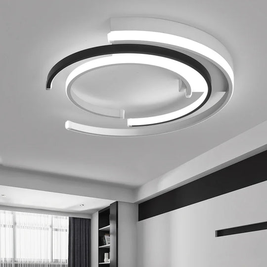 OrbitGlow LED Plafondlamp - Perfect voor moderne woonruimtes, met een eigentijds en elegant cirkelvormig design.