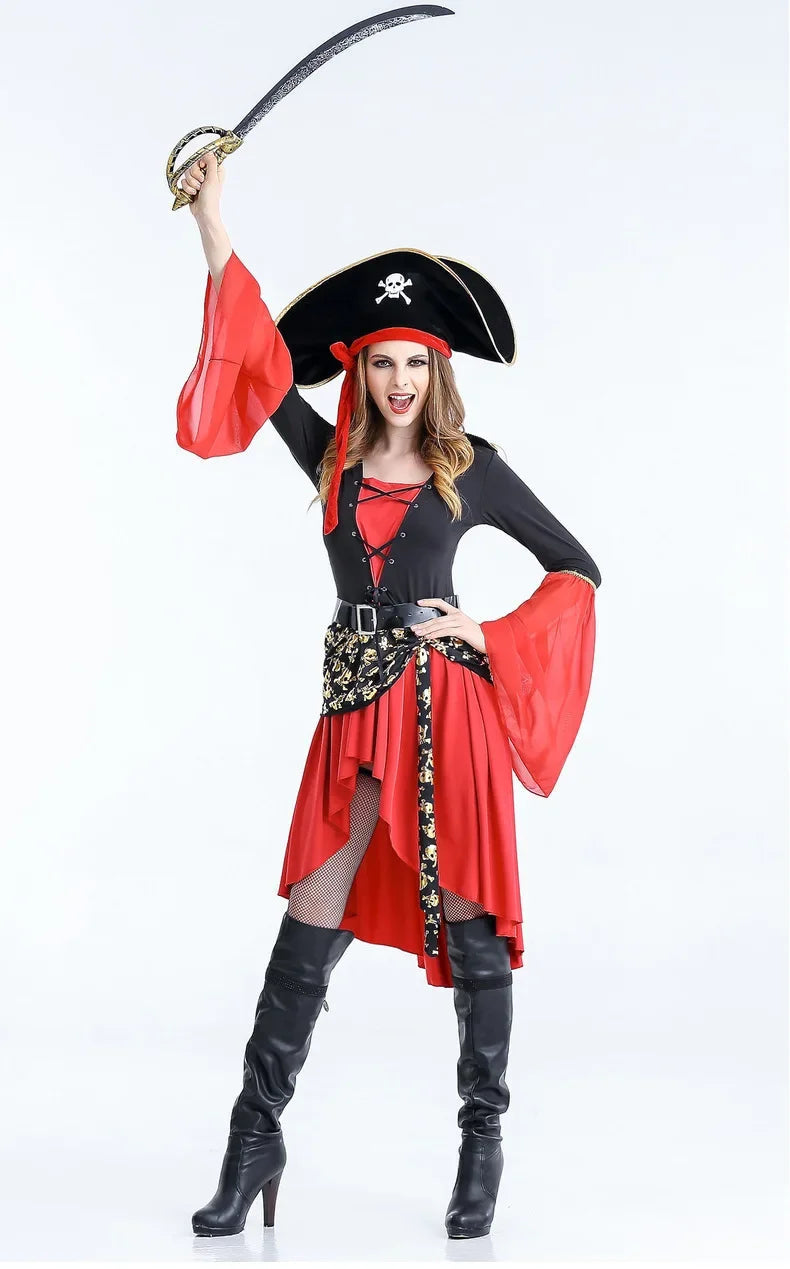 Monika | Piratenkostüm Midi Kleid