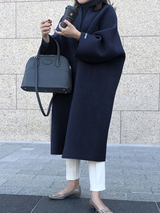Nadine | Elegante lungo cappotto di lana