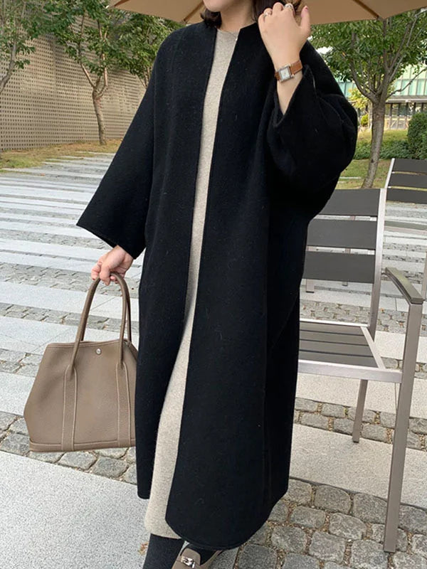 Nadine | Elegante lungo cappotto di lana