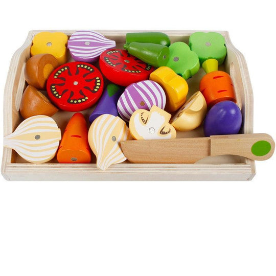 LittleChefs speelset met interactieve vruchten, perfect voor het ontwikkelen van motorische vaardigheden en sociale interactie.





