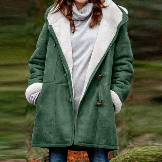 Mila | Women's Classic Duffel Coat | Dark Gray