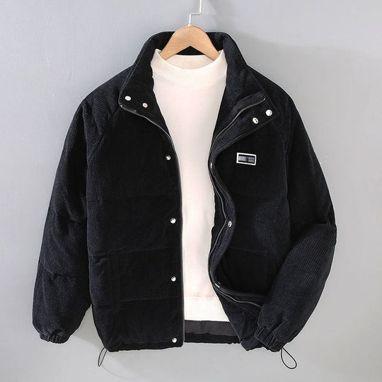 Milan - Warm padded men's jacket with elastic sleeves