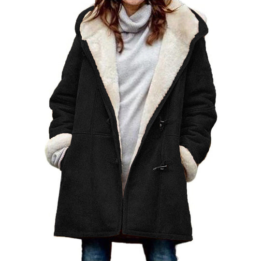 Mila | Women's Classic Duffel Coat | Dark Gray
