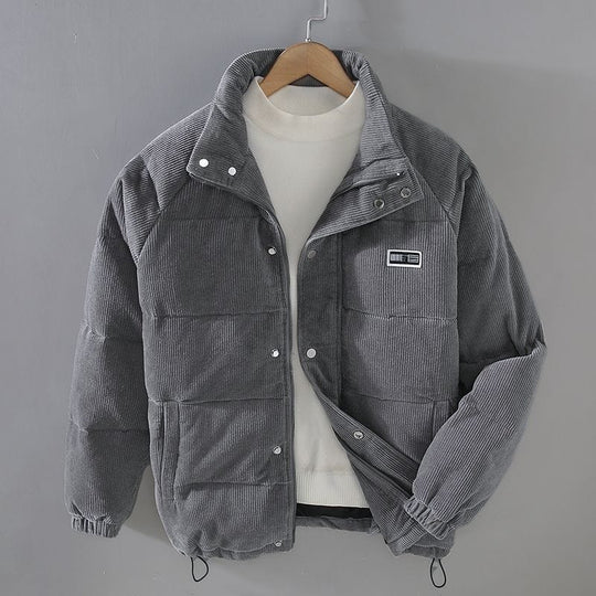 Milan - Warm padded men's jacket with elastic sleeves